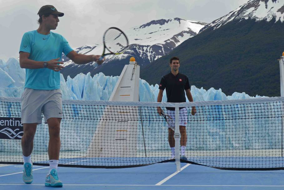 la spettacolare attivit di promozione turistica si chiama “Tennis Millennial Ice“ ed  stata organizzata dal ministero del Turismo argentino. Ap